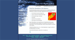 Desktop Screenshot of bluehillhydraulics.com