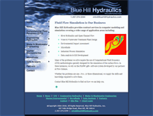 Tablet Screenshot of bluehillhydraulics.com